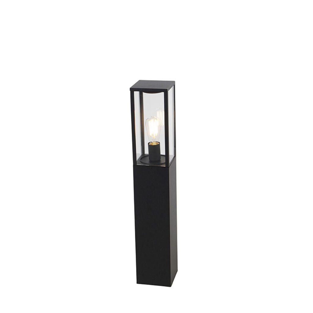 staande buitenlampen buitenlamp zwart 80 cm IP44 Charlois AluminiumGlas Zwart Wat een leuke aanwinst in de tuin deze Charlois. Hij maakt indruk met zijn zwarte