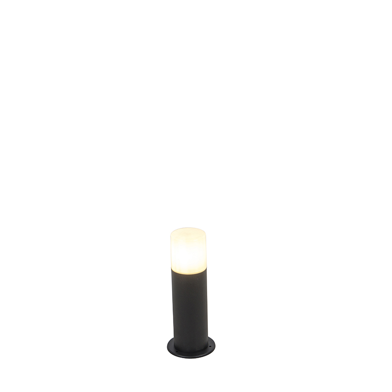 staande buitenlampen Staande buitenlamp zwart met opaal kap wit 30 cm IP44 Odense Aluminium Zwart Ben je opzoek naar sfeerverlichting voor in de Dan is wat Deze