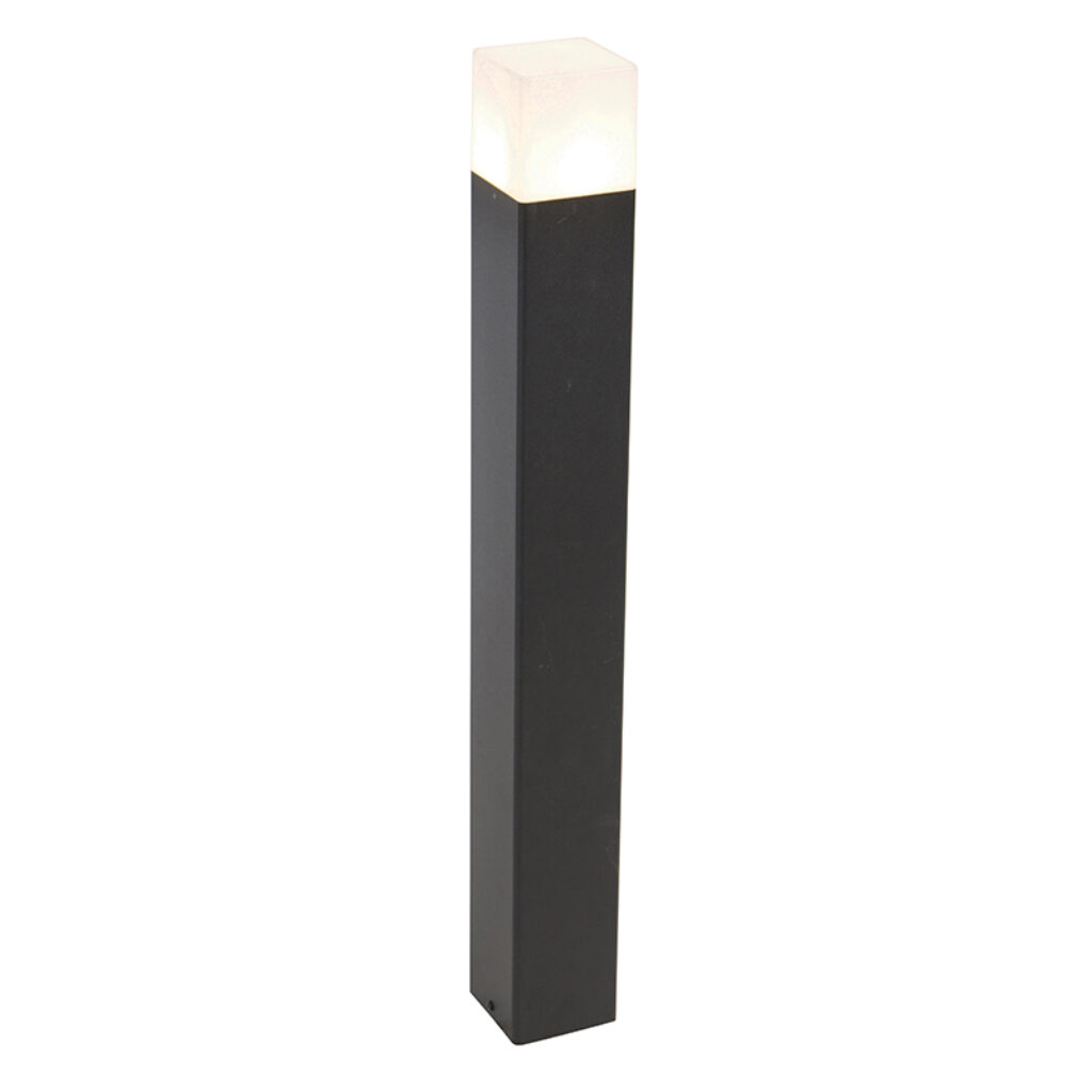 staande buitenlampen Staande buitenlamp zwart met opaal witte kap 70 cm Denmark AluminiumKunststof Wit De meest tijdloze Deze maakt jouw tuin helemaal compleet