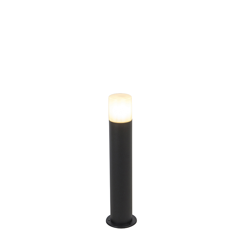 staande buitenlampen Buitenlamp zwart met opaal witte kap 50 cm Odense AluminiumKunststof Zwart Ben je opzoek naar sfeerverlichting voor in de Dan is wat Deze