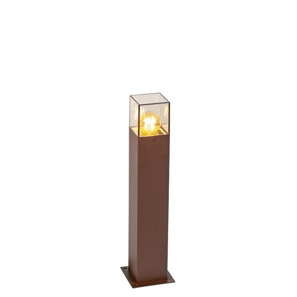 staande buitenlampen Denmark buitenlamp 50 cm roestbruin IP44 AluminiumKunststof Roestbruin Topkwaliteit afgewerkt in hoogwaardig aluminium met een polyester