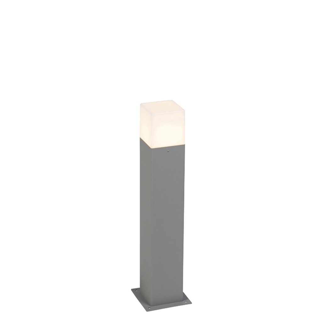 staande buitenlampen Denmark moderne buitenlamp 50 cm grijs IP44 AluminiumKunststof Grijs Topkwaliteit afgewerkt in hoogwaardig aluminium met een polyester