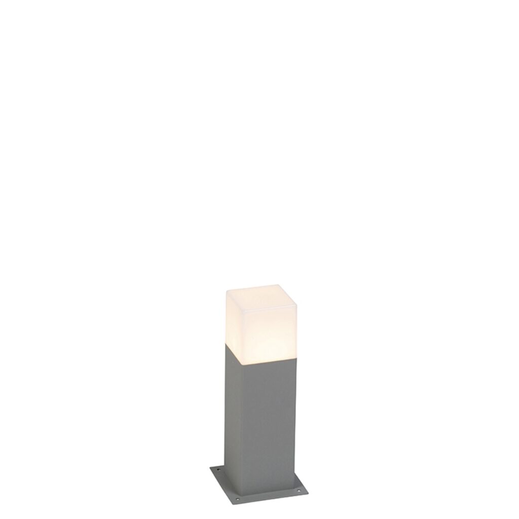 staande buitenlampen Denmark moderne buitenlamp 30 cm grijs IP44 AluminiumKunststof Grijs Topkwaliteit afgewerkt in hoogwaardig aluminium met een polyester