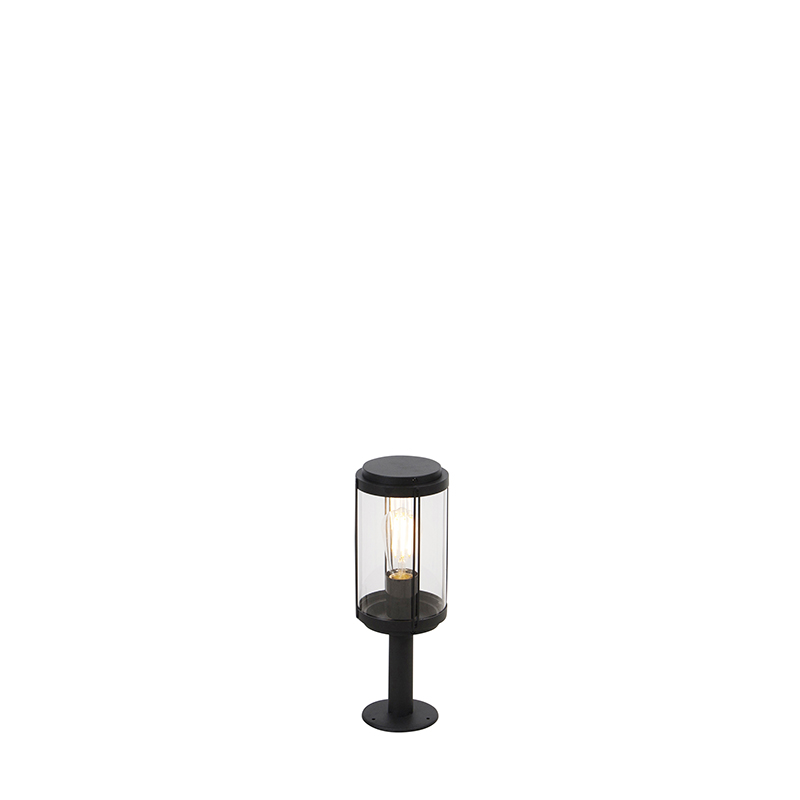 staande buitenlampen Design buitenlamp zwart 40 cm IP44 Schiedam AluminiumKunststof Zwart Buitenlamp is een mooi stukje design voor in de tuin. De lamp gemaakt