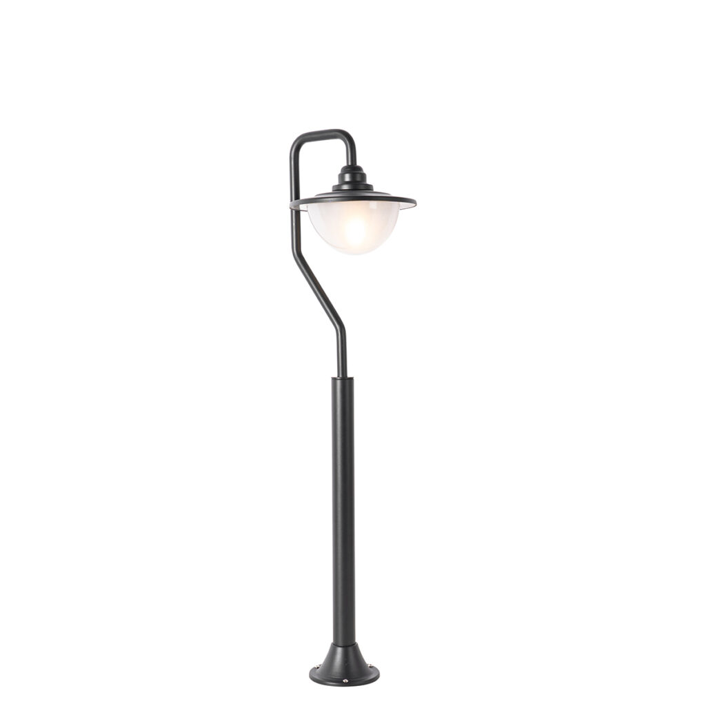 staande buitenlampen Klassieke buiten lantaarn zwart 100 cm IP44 Bruges Roestvrij staal Zwart