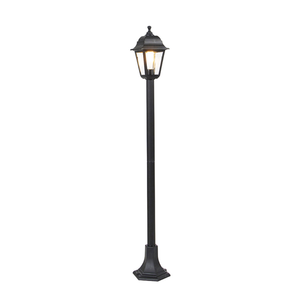 staande buitenlampen Klassieke lantaarn zwart 122 cm IP44 Capital GlasKunststof Zwart Een opvallende die is afgewerkt in maar met een klassieke en romantische