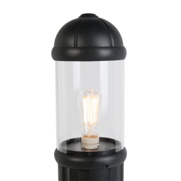 Landelijke buitenpaal zwart 80 cm IP55 - Sauro - Afbeelding 2