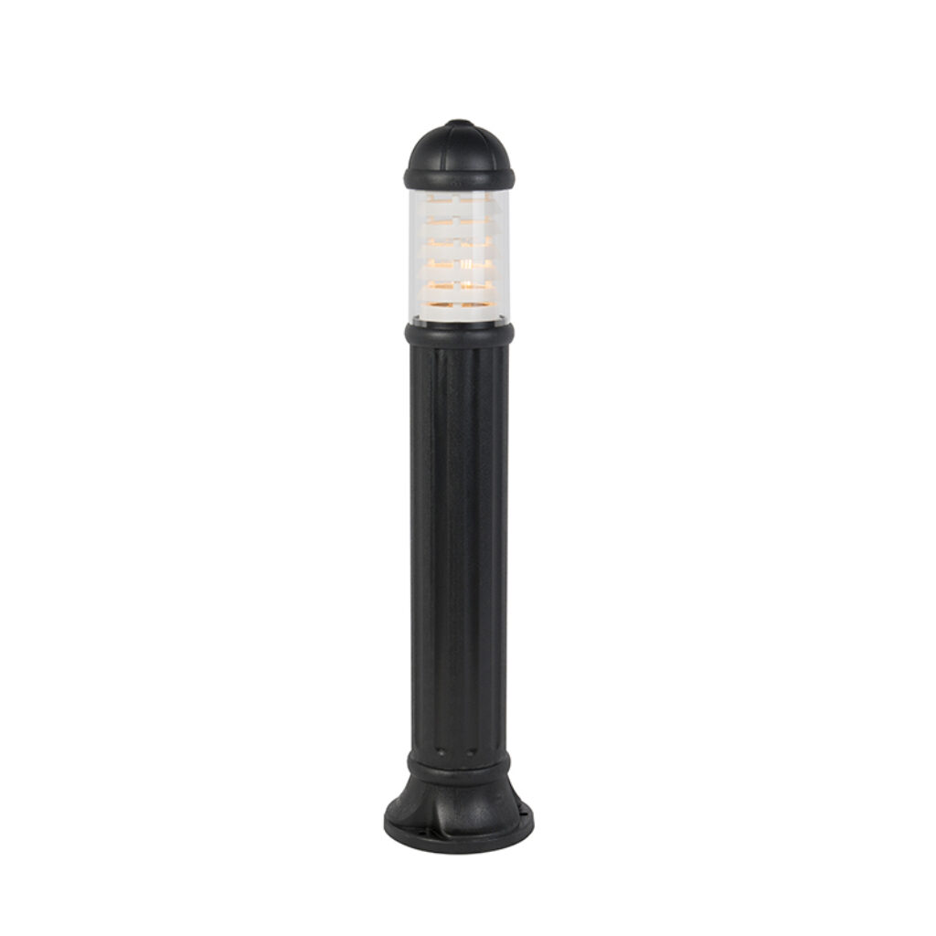 staande buitenlampen Landelijke buitenpaal zwart 110 cm IP55 Sauro Kunststof Zwart Als je op zoek bent naar een mooie landelijke tuinpaal om jouw oprit terras
