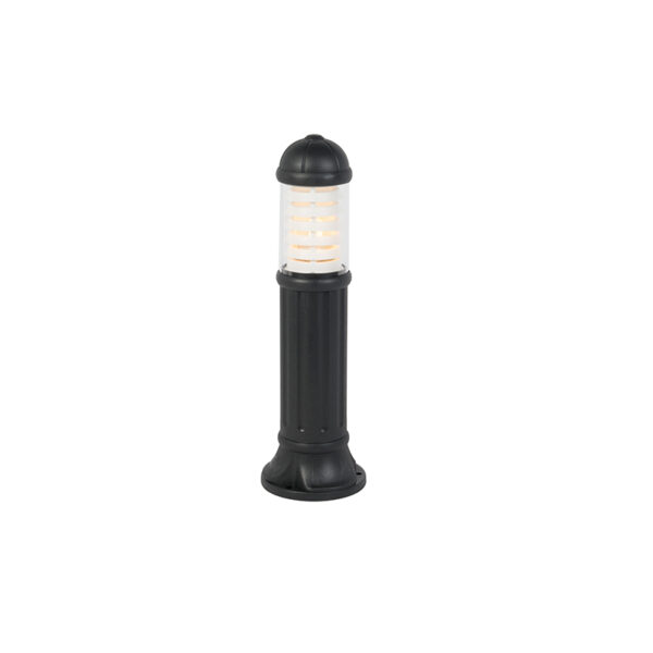 staande buitenlampen Landelijke buitenpaal zwart 80 cm IP55 Sauro Kunststof Zwart Als je op zoek bent naar een mooie landelijke tuinpaal om jouw oprit terras