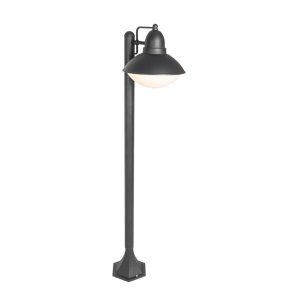 staande buitenlampen Modern buiten paaltje zwart 100 cm IP44 Marcel AluminiumKunststof Zwart Buiten is een nostalgische buitenlamp in nieuw jasje. Zijn design