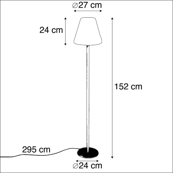 Moderne buiten vloerlamp donkergrijs - Virginia - Afbeelding 3
