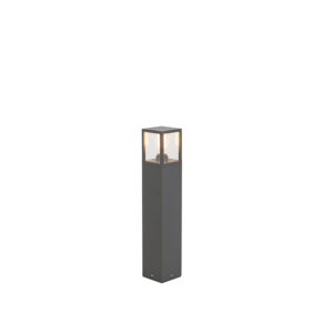 staande buitenlampen Moderne buitenlamp 65cm antraciet IP54 Zaandam AluminiumGlas Donkergrijs Tuinpaal geeft je tuin net dat beetje extra. Door het strakke en