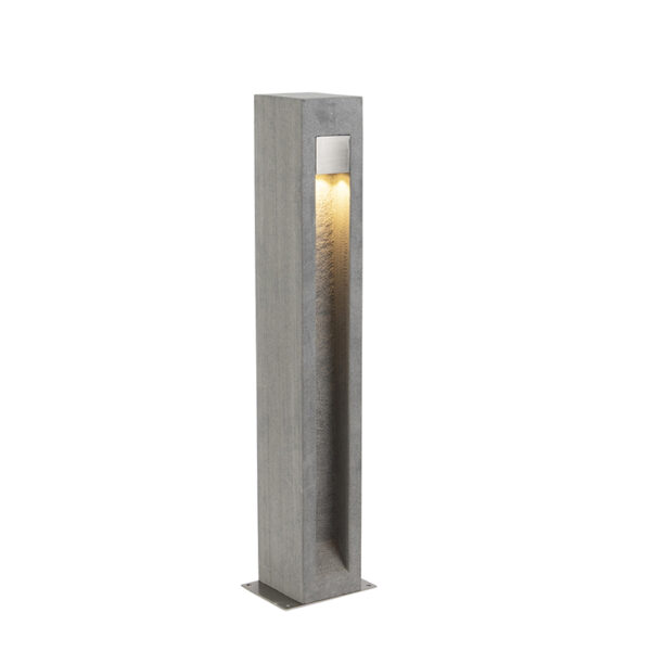 staande buitenlampen Moderne buitenlamp bazalt 70 cm Sneezy Steen BetonRoestvrij staal Grijs De is een perfecte lamp om jouw modern of strak terras helemaal af