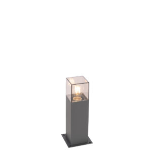 staande buitenlampen Moderne buitenlamp 30 cm donkergrijs IP44 Denmark AluminiumKunststof Donkergrijs