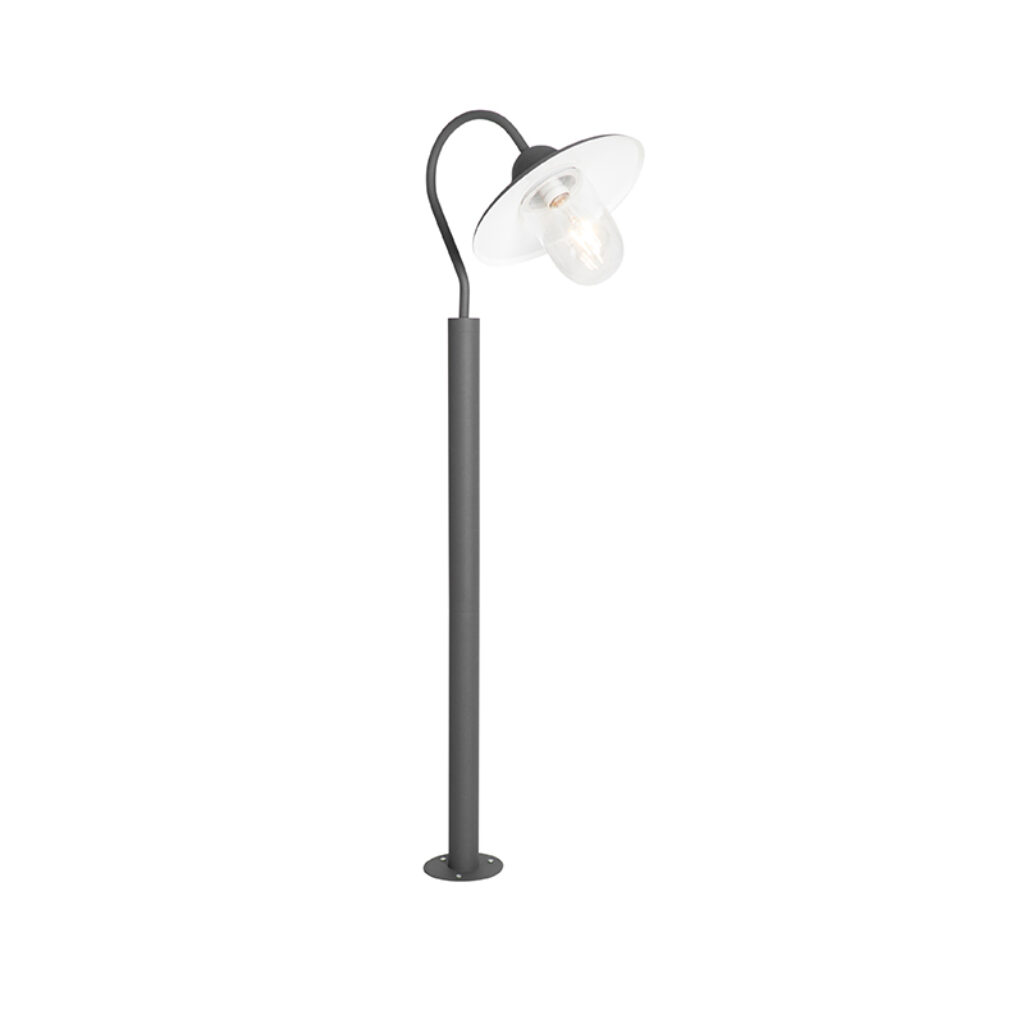 staande buitenlampen Moderne buitenlamp donkergrijs 120 cm IP44 Kansas Roestvrij staal Donkergrijs Wat een elegante verschijning deze Kansas. Hij is mooi