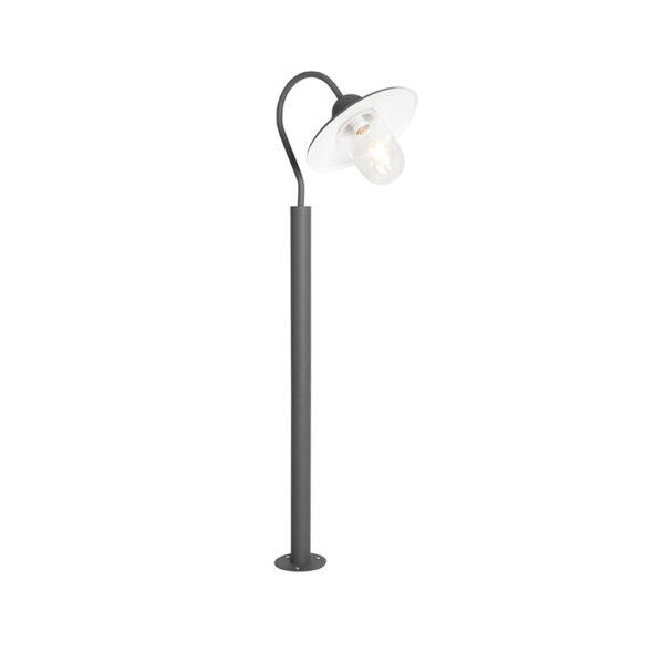 staande buitenlampen Moderne buitenlamp donkergrijs 120 cm IP44 Kansas Roestvrij staal Donkergrijs Wat een elegante verschijning deze Kansas. Hij is mooi
