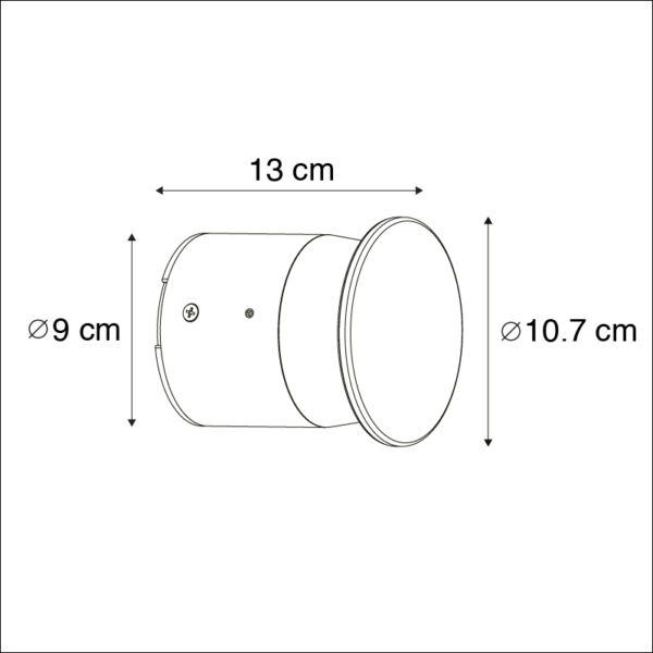 Moderne buitenlamp donkergrijs incl. LED - Bar - Afbeelding 3