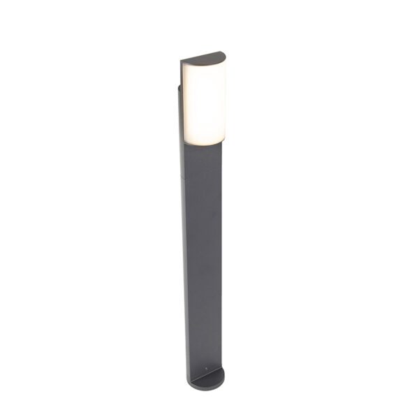 staande buitenlampen Moderne buitenlamp donkergrijs 70cm incl. LED Harry AluminiumKunststof Donkergrijs Een moderne speciaal voor De hoort echt thuis in een
