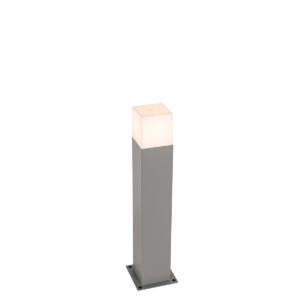 staande buitenlampen Moderne buitenlamp 50 cm grijs IP44 Denmark AluminiumKunststof Grijs
