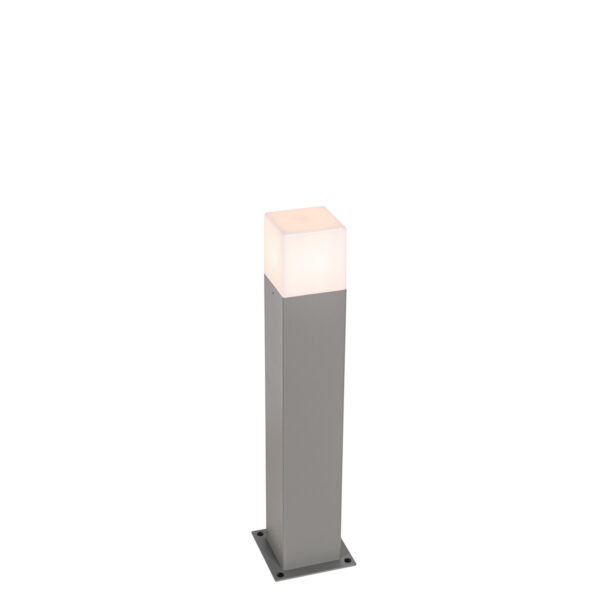 staande buitenlampen Moderne buitenlamp 50 cm grijs IP44 Denmark AluminiumKunststof Grijs