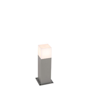 staande buitenlampen Moderne buitenlamp 30 cm grijs IP44 Denmark AluminiumKunststof Grijs