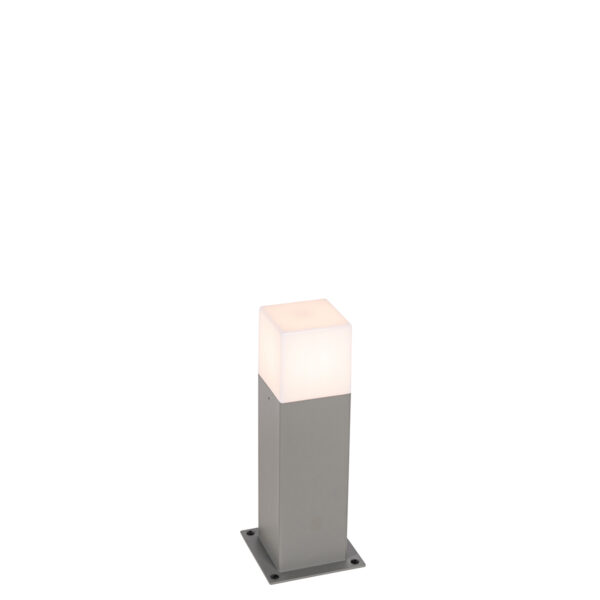 staande buitenlampen Moderne buitenlamp 30 cm grijs IP44 Denmark AluminiumKunststof Grijs