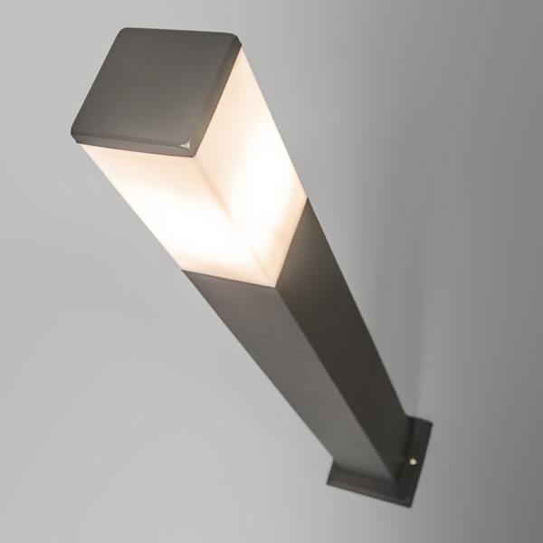 Moderne buitenlamp paal donkergrijs 80 cm IP44 - Malios - Afbeelding 2