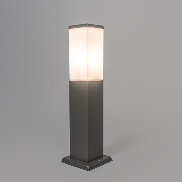 Moderne buitenlamp paal donkergrijs 45 cm IP44 - Malios - Afbeelding 2