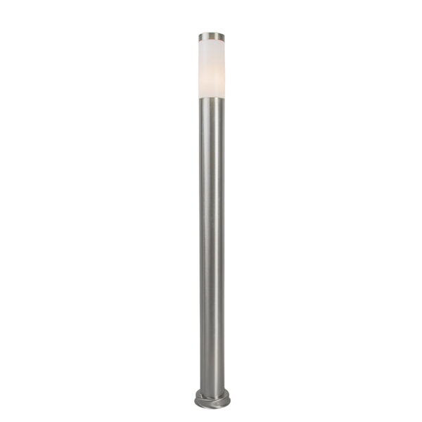 staande buitenlampen Moderne buitenlamp paal staal 110 cm IP44 Rox KunststofRoestvrij Staal Strakke op een in RVS. Door het gebruik van roestvrij is ideale