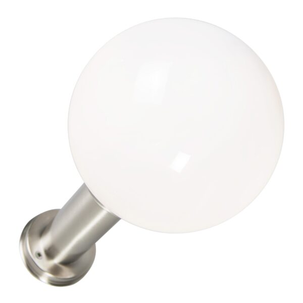 Moderne buitenlamp paal staal RVS 50 cm - Sfera - Afbeelding 2