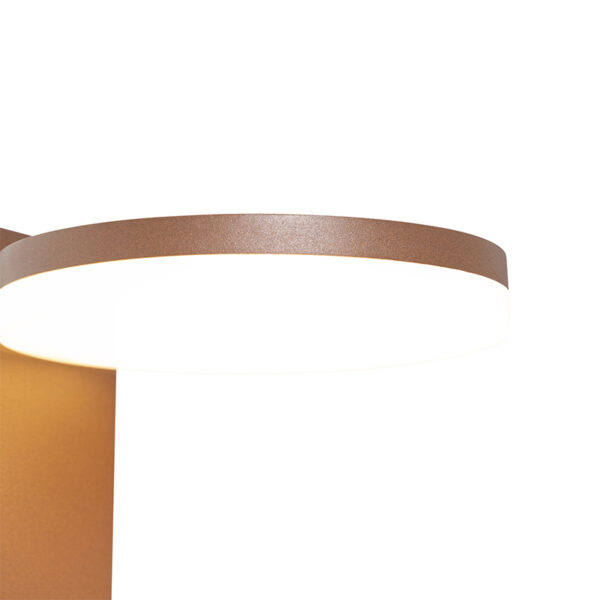 Moderne staande buitenlamp roestbruin 50 cm incl. LED IP44 - Esmee - Afbeelding 2