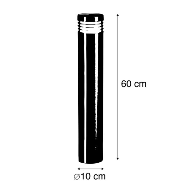 Moderne staande buitenlamp staal 60 cm IP44 - Doc - Afbeelding 3