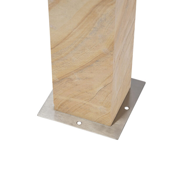 Moderne staande buitenlamp zandsteen 70 cm - Grumpy - Afbeelding 2