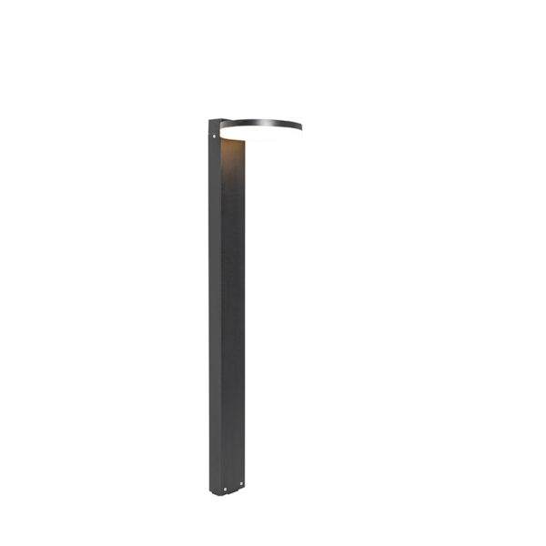 staande buitenlampen Moderne buitenlamp zwart 80 cm incl. LED IP44 Esmee Aluminium Zwart Prachtig voor naast de oprit het tuinpad of voordeur. Deze is waar je