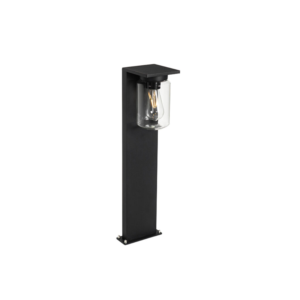 staande buitenlampen Moderne buitenlamp zwart 65 cm IP54 Marshall AluminiumGlas Zwart Voeg sfeer toe aan je buitenomgeving met de Marshall. Super mooi naast