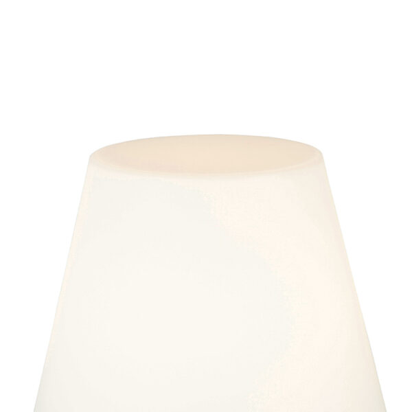 Moderne buitenlamp zwart met witte kap IP65 - Virginia - Afbeelding 2