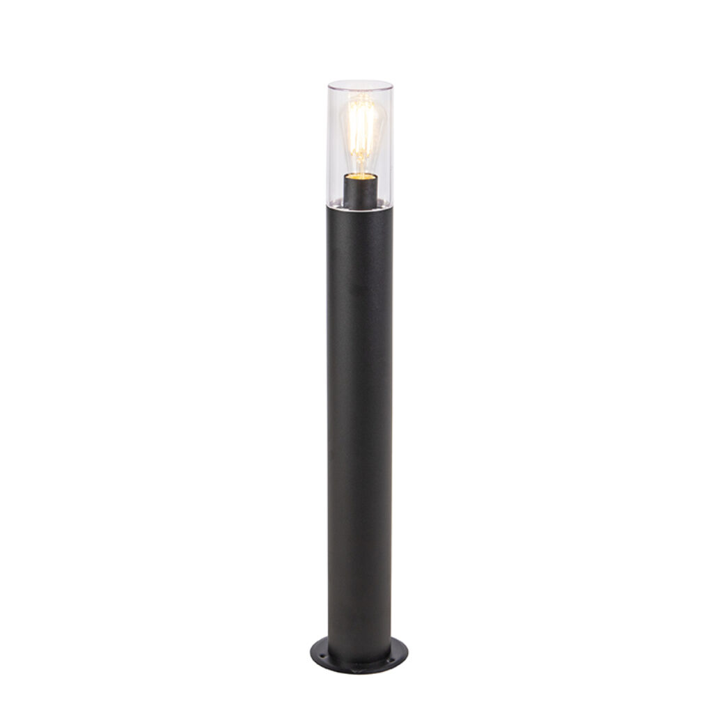 staande buitenlampen Moderne buitenlamp zwart 80 cm Rullo Roestvrij staal Zwart Gezellige deze Rullo. Mooi afgewerkt in een zwarte kleur en RVS. De lamp heeft