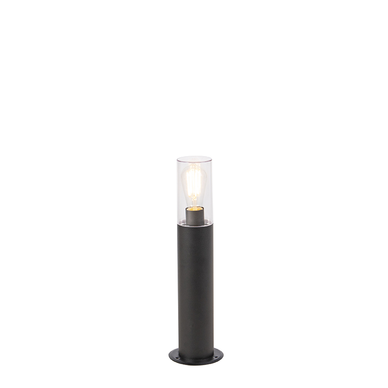 staande buitenlampen Moderne buitenlamp zwart 50 cm Rullo Roestvrij staal Zwart Gezellige deze Rullo. Mooi afgewerkt in een zwarte kleur met RVS. De lamp heeft