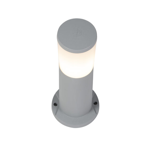 Moderne buitenpaal grijs 40 cm IP55 incl. E27 - Carlo - Afbeelding 2