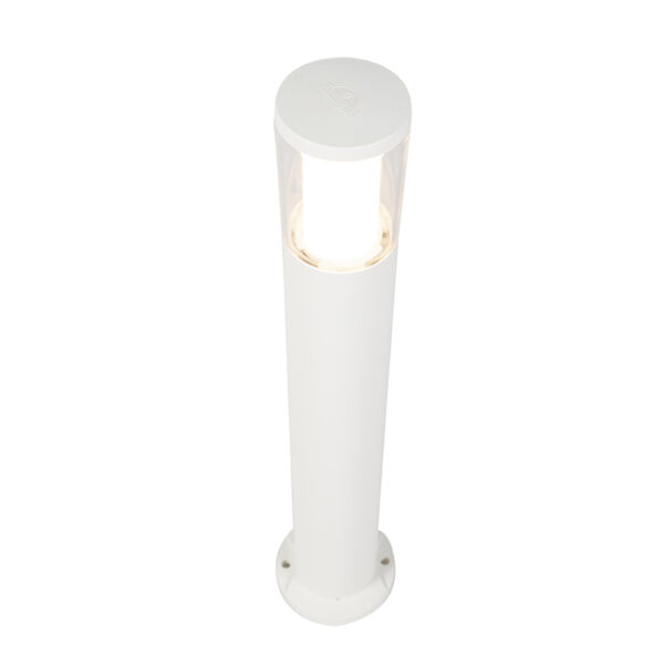 Moderne buitenpaal wit 80 cm IP55 incl. GU10 3-staps dimbaar - Carlo - Afbeelding 2