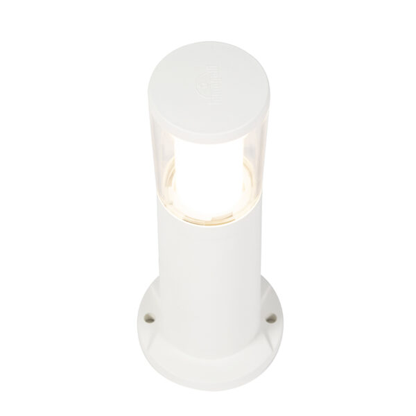Moderne buitenpaal wit 40 cm IP55 incl. GU10 3-staps dimbaar - Carlo - Afbeelding 2