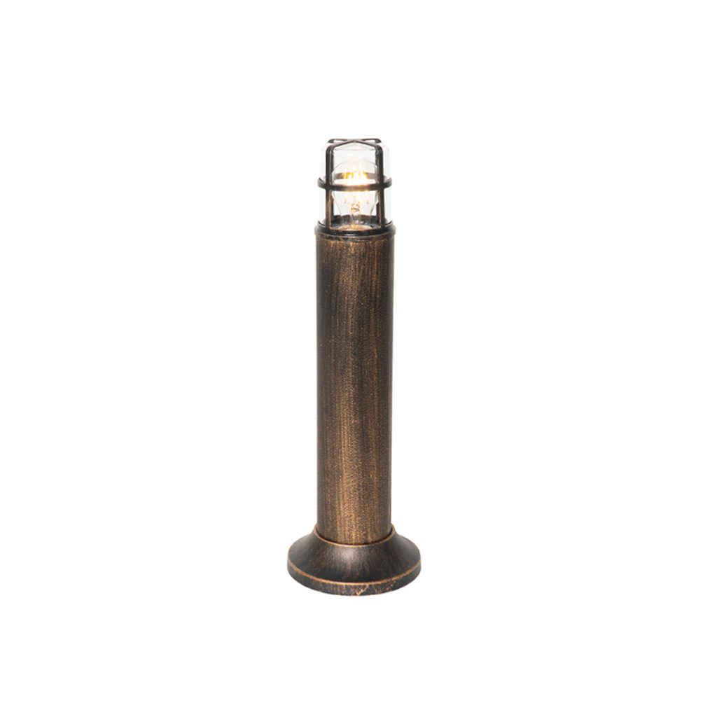 staande buitenlampen Vintage buitenlamp antiek goud IP54 50 cm Kiki Kunststof Maak het gezellig in jouw tuin met de Kiki. Mooi voor op terras of naast tuinpad.