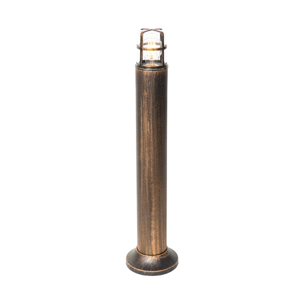 staande buitenlampen Vintage buitenlamp antiek goud IP54 70 cm Kiki Kunststof Maak het gezellig in jouw tuin met de Kiki. Mooi voor op terras of naast tuinpad.