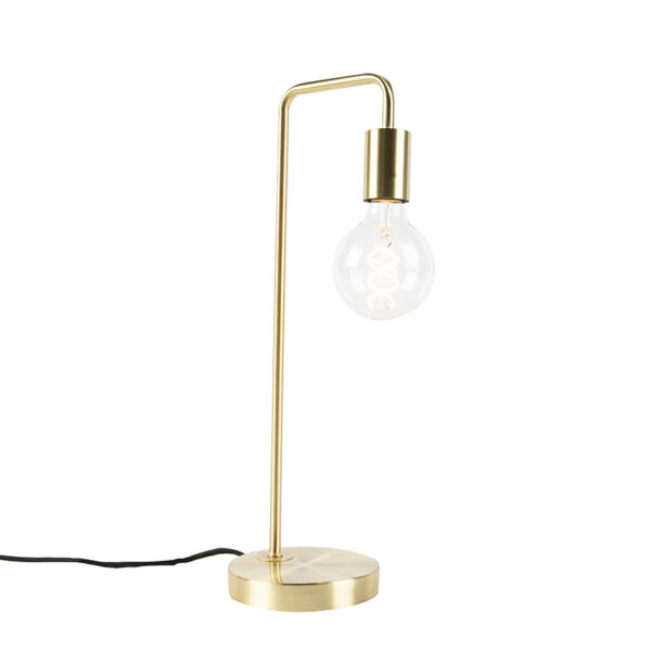 tafellampen Art Deco tafellamp messing Facil Staal De perfecte keuze voor iedere liefhebber van minimalistische Het is een erg stijlvolle en leuke toevoeging in