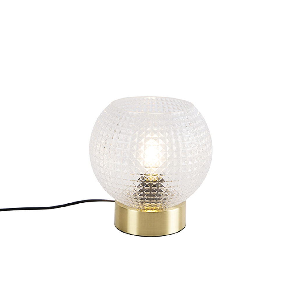 tafellampen Art Deco tafellamp messing Sphere GlasStaal een super sfeervol hoekje met De prachtige lamp glas staat meteen heel stijlvol in je interieur en is