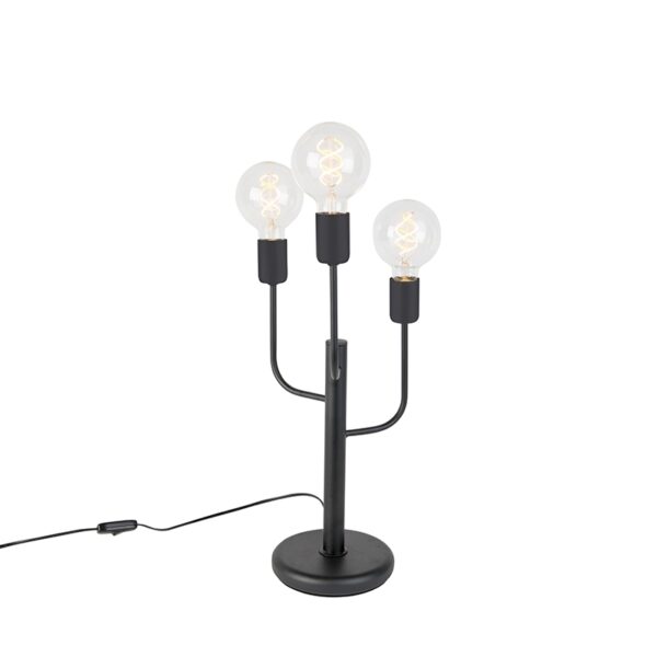 tafellampen Art Deco tafellamp zwart Facile Metaal Zwart De perfecte keuze voor iedere liefhebber van minimalistische Kies de onmiskenbare charme die met zich