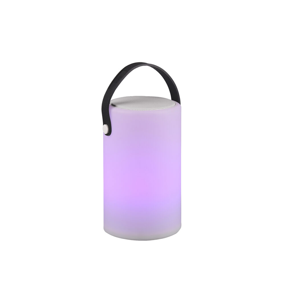 tafellampen Buiten tafellamp wit oplaadbaar met RGB en speaker Stephan Kunststof Wit Waar kun je het beste sfeer mee Licht muziek Tafellamp heeft beide. De is