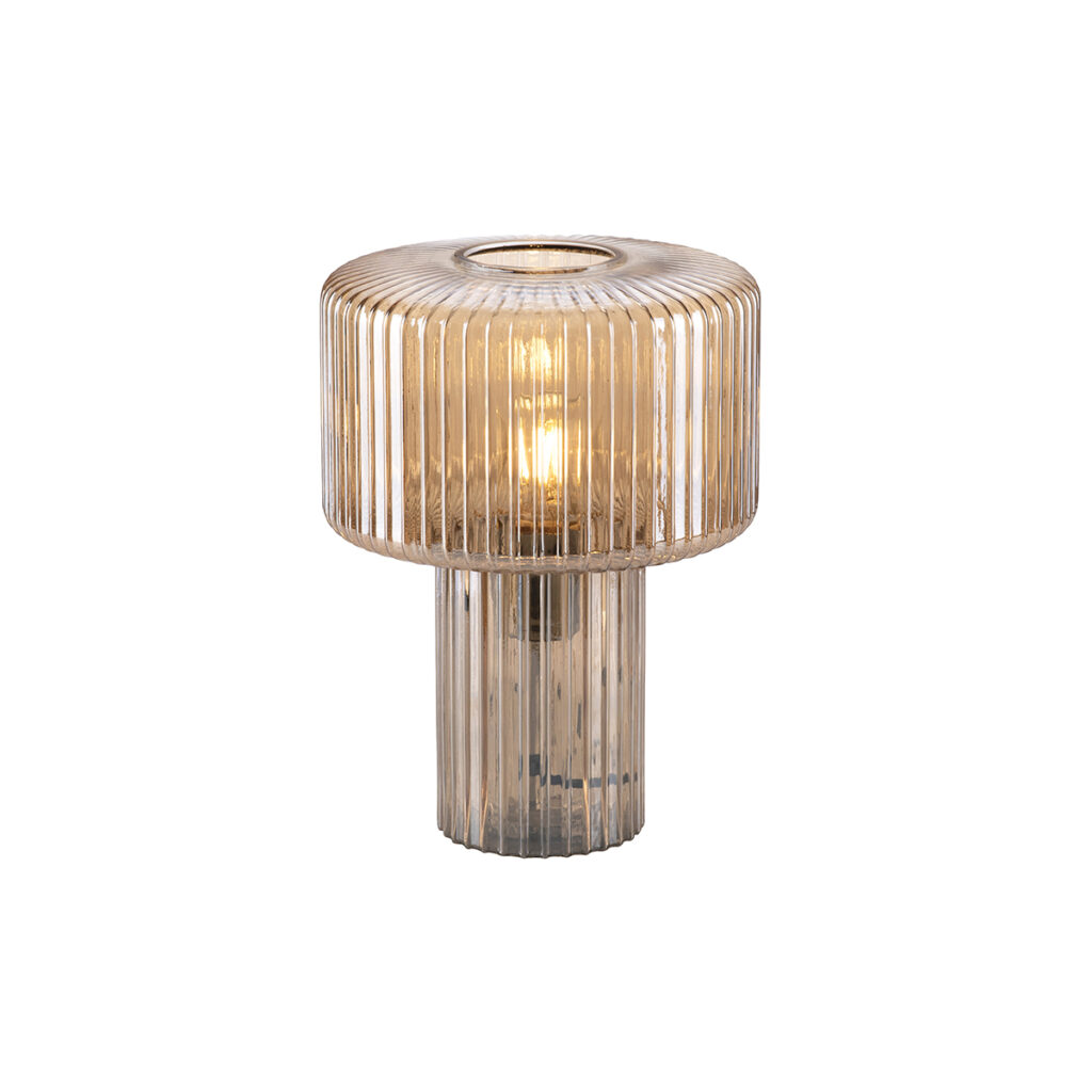 tafellampen Design tafellamp amber glas Andro Kunststof Oranje Deze unieke van Paul Neuhaus is volledig uitgevoerd in glas. Daarnaast heeft deze een opvallende