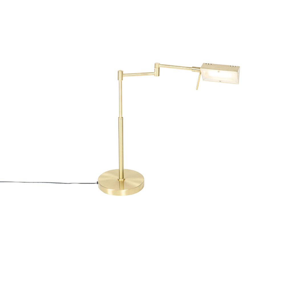 tafellampen Design tafellamp goud incl. LED met touch dimmer Notia GlasStaal De perfecte voor in de woonkamer of op kantoor. heeft een modern en tijdloos design