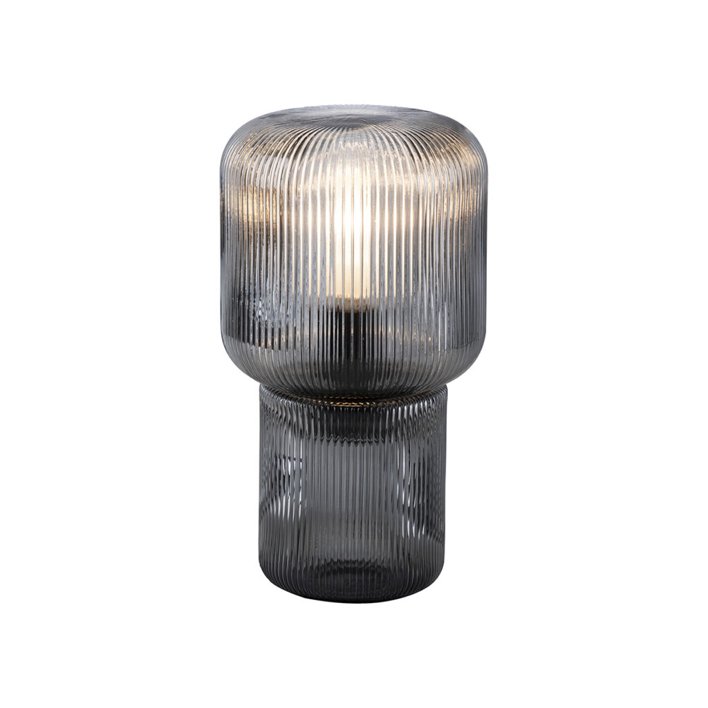 tafellampen Design tafellamp smoke glas Zonat Glas Grijs Deze bijzondere van Paul Neuhaus is volledig uitgevoerd in glas. Daarnaast heeft deze een opvallende